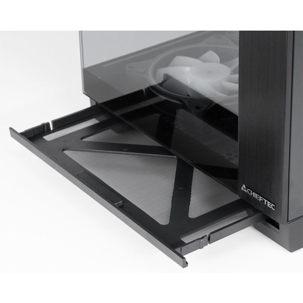 CHIEFTEC Kućište Visio GM-30B-TG-OP, crna - CAS02601