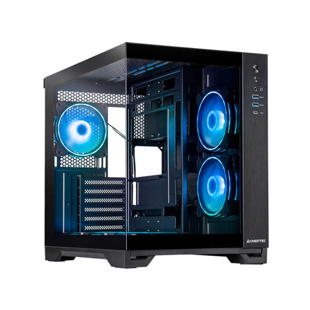 CHIEFTEC Kućište Visio GM-30B-TG-OP, crna - CAS02601