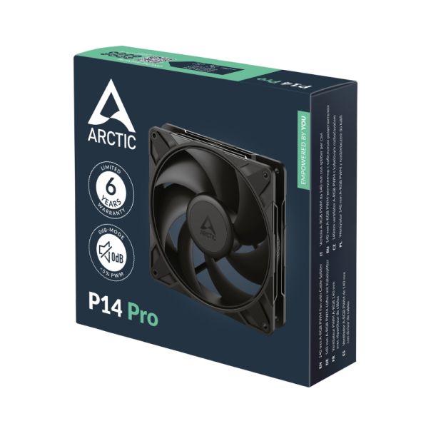 ARCTIC P14 Pro PWM 140mm ventilator crni (ACFAN00313A) - 48718