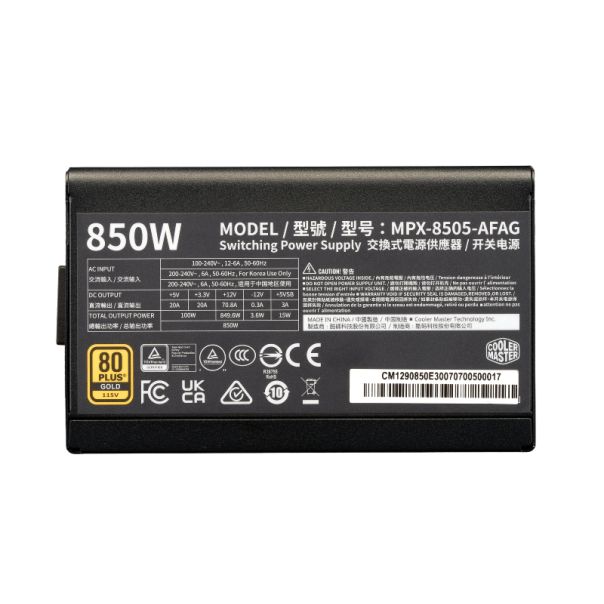 COOLER MASTER Elite Gold 850W napajanje (MPX-8505-AFAG-BEU) 5Y - EP2986804