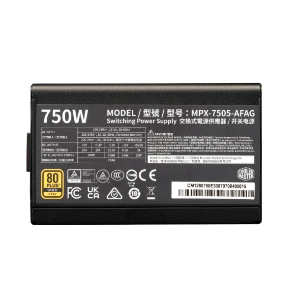 COOLER MASTER Elite Gold 750W napajanje (MPX-7505-AFAG-BEU) - EP3083085