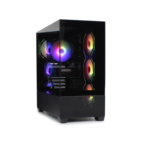 IG-MAX Kućište X218B-4F V2 ARGB Black Horizon glass - EP3061016