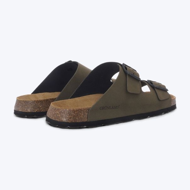 GRUNLAND Papuče bobo M - CB0812-OLIVA