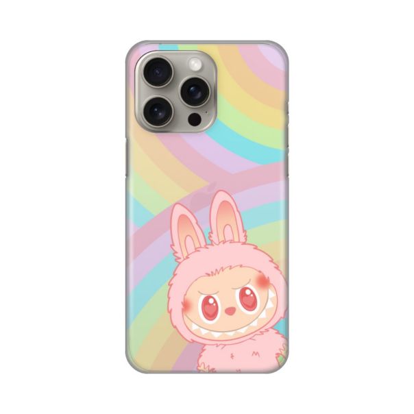 Maska za iPhone 15 Pro Max 6.7 La Bubu Rainbow Silikonska Print Skin - 8020931