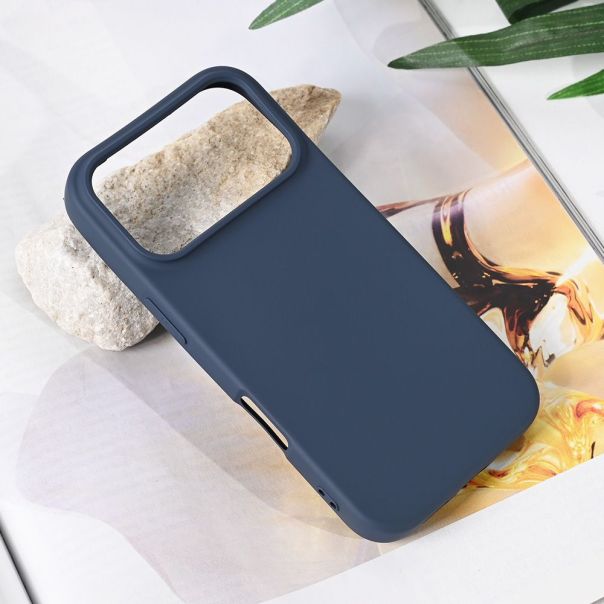 Maska za iPhone 17 Pro 6.3 tamno plava Teracell Soft Velvet - 223007