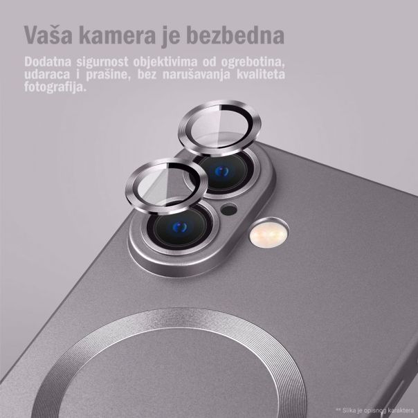 Maska za iPhone 17 Pro Max 6.9 siva Magsafe Chrome - 224204