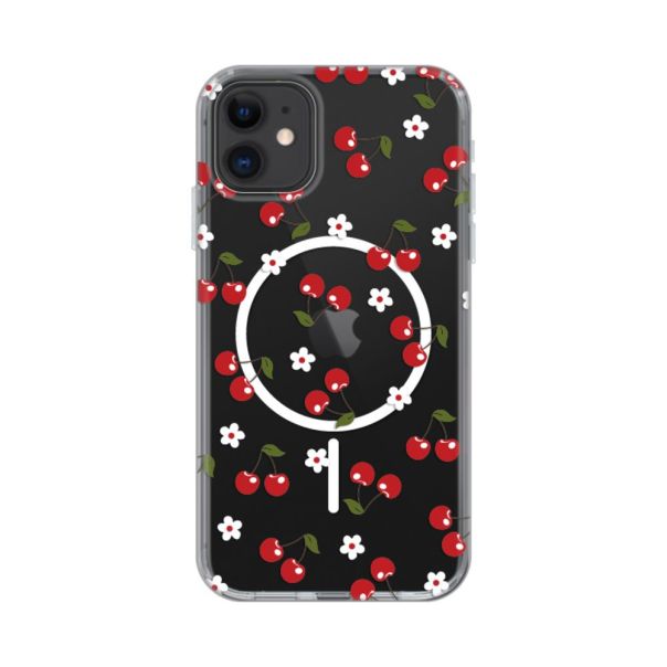 Maska za iPhone 11 6.1 Cute Cherries Print Magsafe - 8021020
