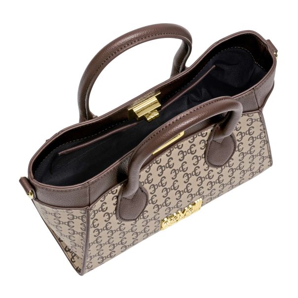 CAVALLI CLASS top handle ženska torba DARIA, Monogram & Choco - CCHB01552400
