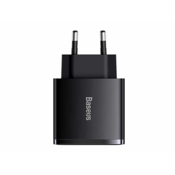 BASEUS Punjač Compact 30W 2*Usb A/1*Type C, crna - CCXJ-E01