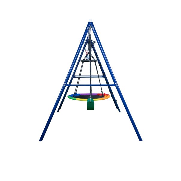 Set za dvorište dvostrane merdevine, gnezdo, ljuljaška i koš 270,5 x 180x 185 cm - CD-S029