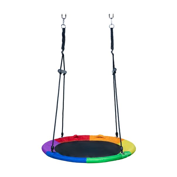 Set za dvorište dvostrane merdevine, gnezdo, ljuljaška i koš 270,5 x 180x 185 cm - CD-S029