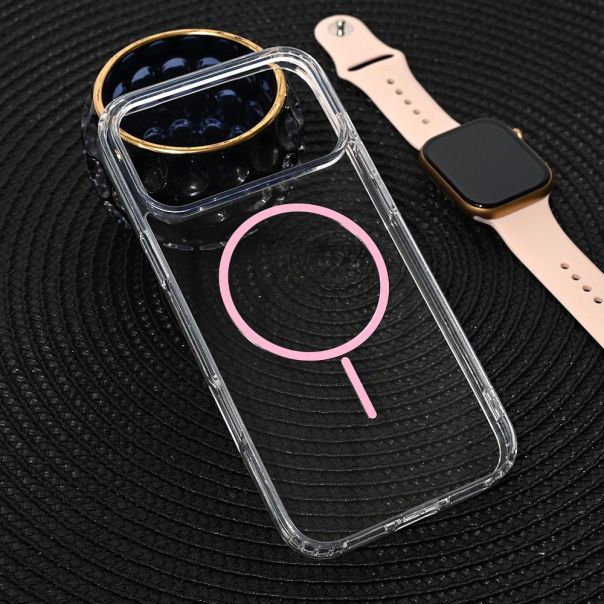 Maska za iPhone 17 Pro Max 6.9 Magsafe Color Line roze - 222915