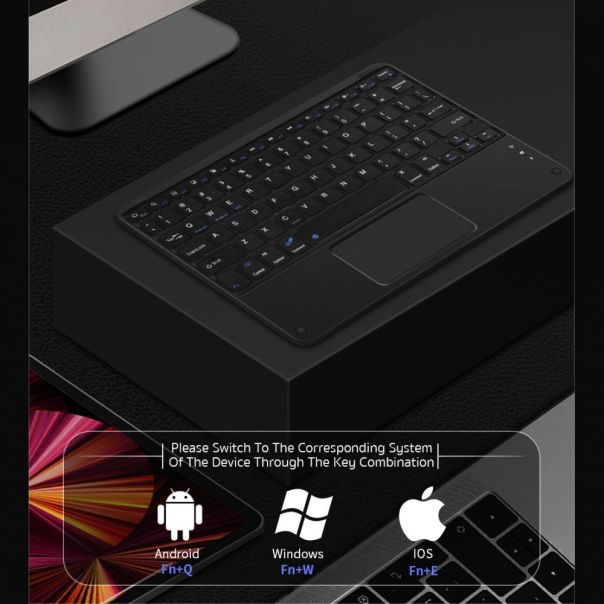 Tastatura Coteci Universal 64015 Wireless touchpad bela - EP3055720
