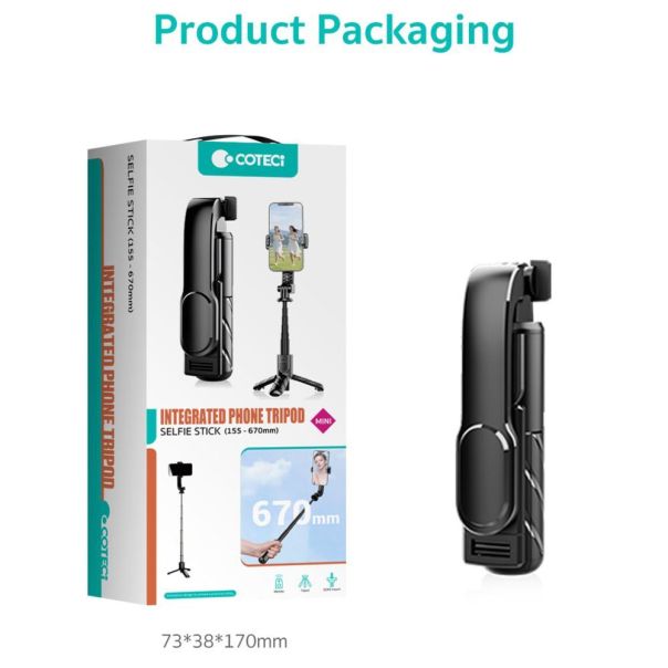 Selfie stick + tripod Coteci Mini BS-033 crni - EP3232570