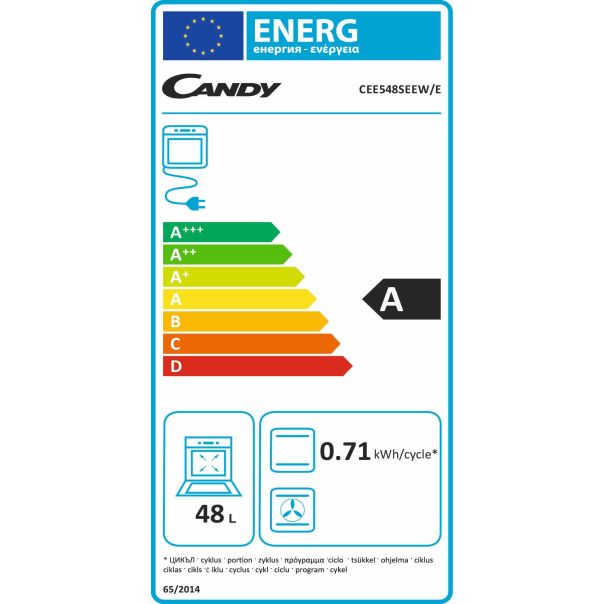 CANDY Šporet CEE 548 SEEW/E - CEE548SEEW-E