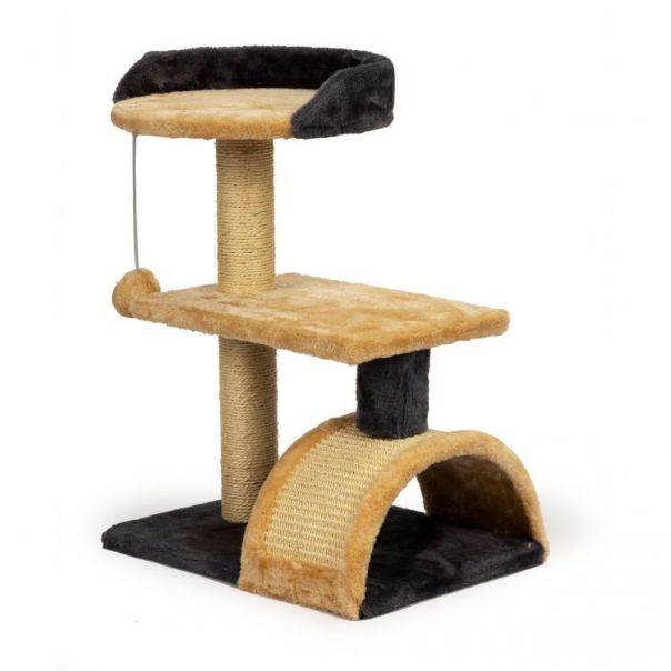 PETSI Češko za mačke sa visećom igračkom brown - KF81002 BROWN