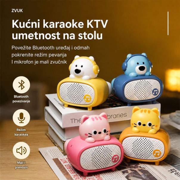 Bluetooth mikrofon Bear plavi - EP3124117