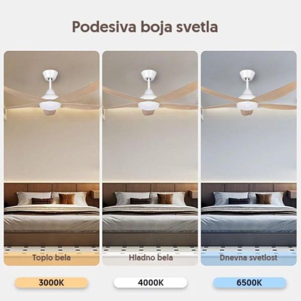 PROSTO Plafonski ventilator CFB5605L-5-50WH - EP3159033