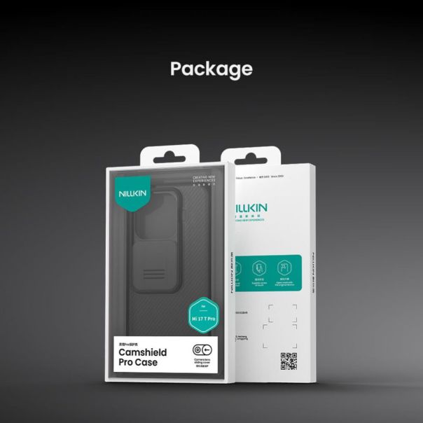 NILLKIN Maska za Xiaomi 17T Pro crna CamShield Pro - EP3181990