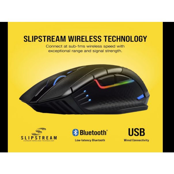 CORSAIR Bežični miš Dark core RGB CH-9315411-EU, crna - CH-9315411-EU