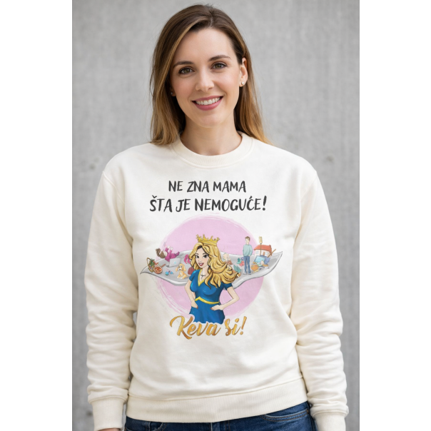 KEVA SI Dukserica - Ne zna mama šta je nemoguće - 164KEVASI