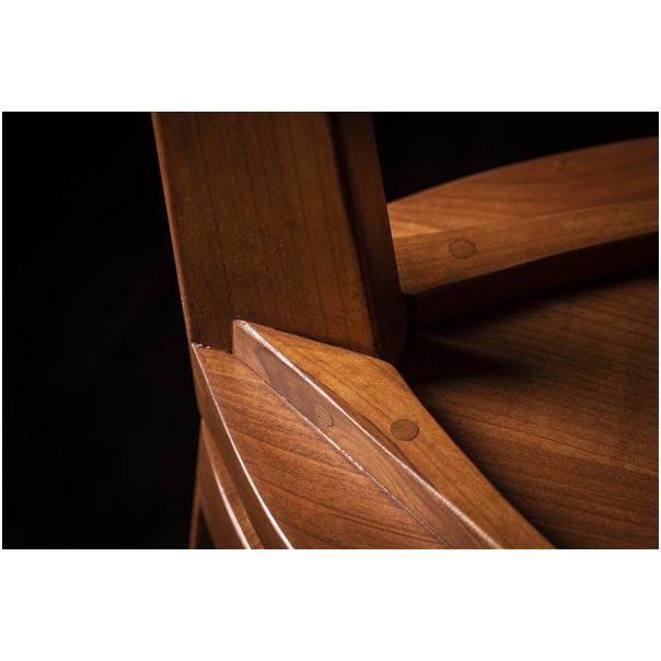 MEDA FURNITURE Drvena barska stolica Terca Trešnja - TresTerIzd35