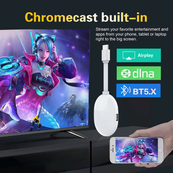Chromecast Android TV Stick Q2 Ultra 4K - 619006