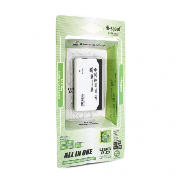 Čitač kartica all in one beli - 87811-1-1