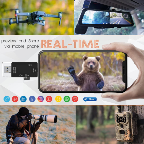 Čitač kartica USB JWD 6u1 OTG crni - 220862-1-1-1-1-1-1-1