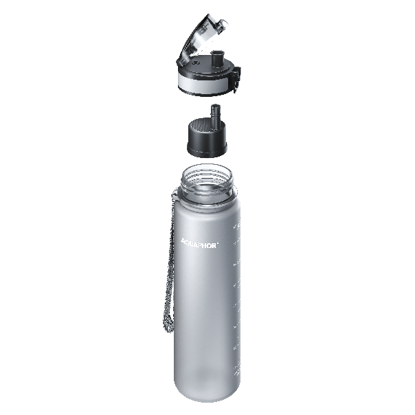 AQUAPHOR Flašica za vodu 800ml City, siva - 1061-1