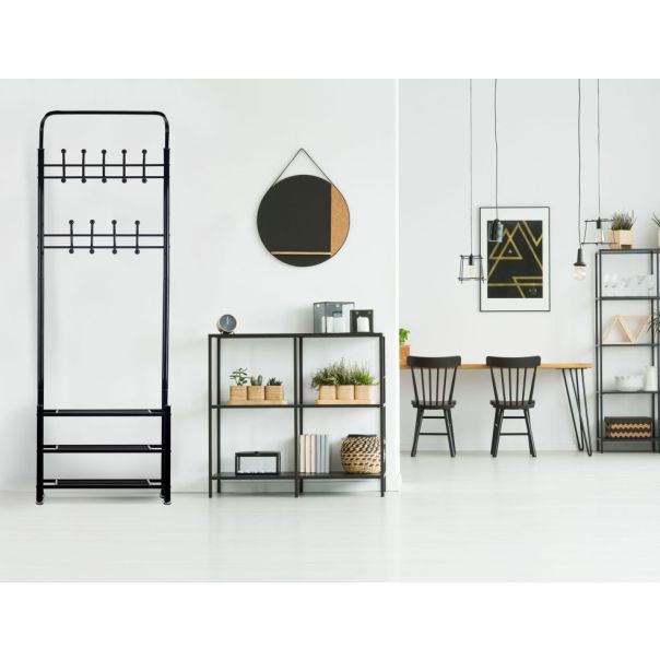 MODERNHOME Čiviluk + cipelarnik - GH-201 BLACK