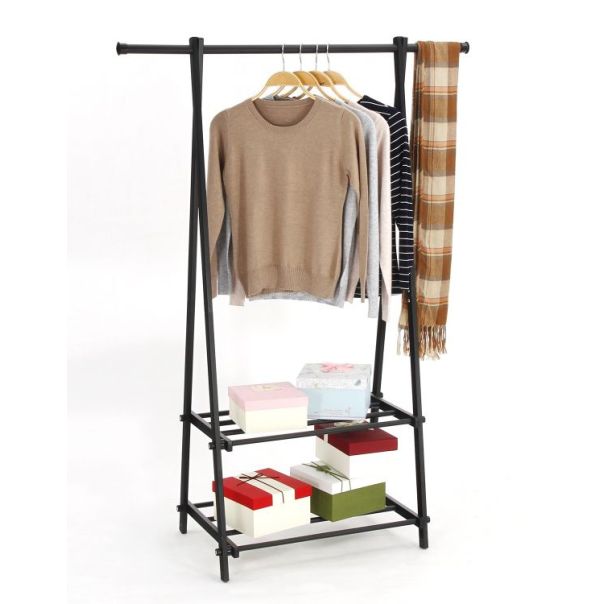 MODERNHOME Čiviluk sa 2 police police - YLT-0311FBLACK