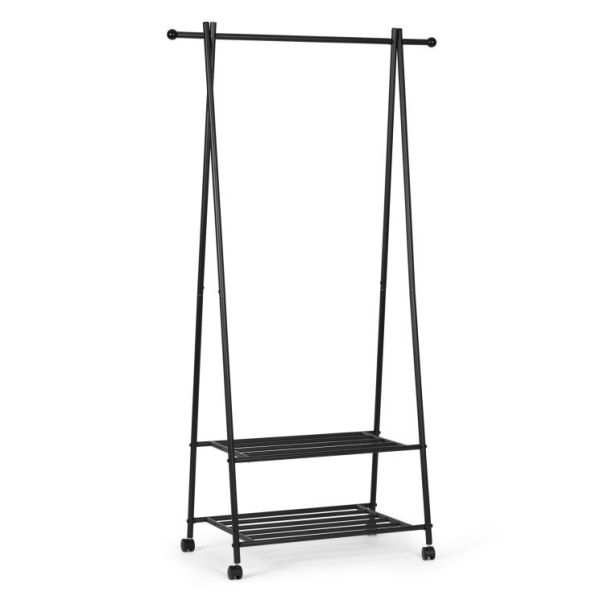 MODERNHOME Čiviluk sa dve police - GH-207 BLACK