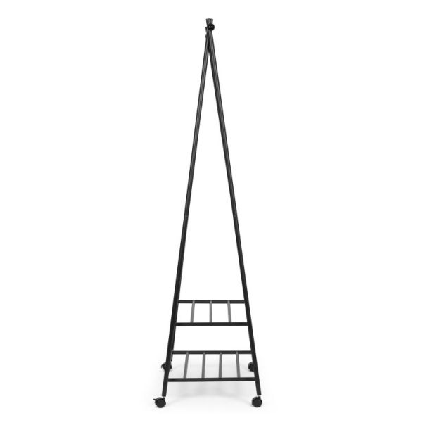 MODERNHOME Čiviluk sa dve police - GH-207 BLACK