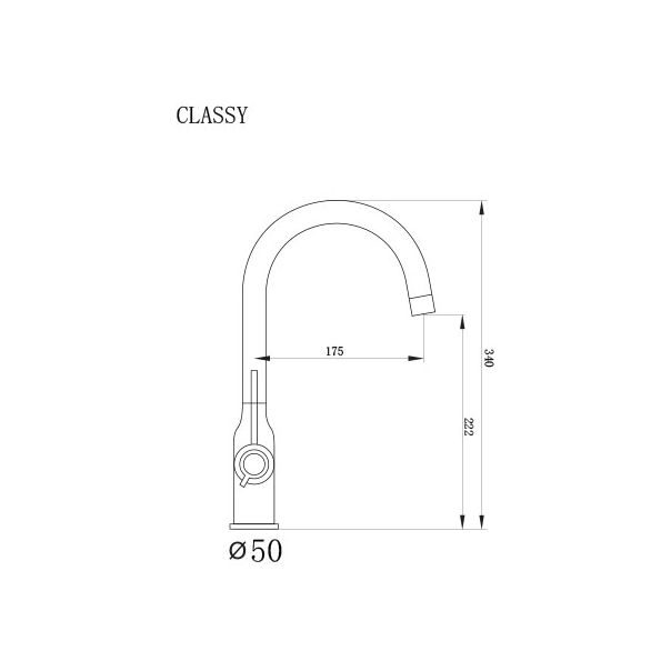 METALAC INKO Baterija za sudoperu Classy bela - T03811