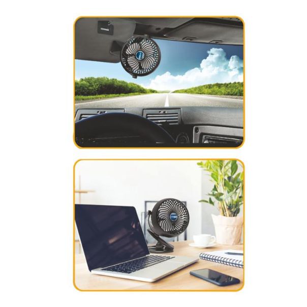 HOME Stoni punjivi ventilator sa štipaljkom CLF10-BK - EP3158841
