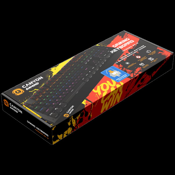 CANYON Hazard GK-6 Wired multimedia gaming keyboard - CND-SKB6-US
