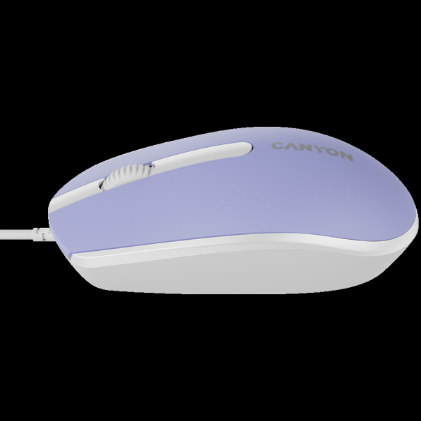 CANYON Wired optical mouse with 3 buttons, DPI 1000, with 1.5M USB Mountain lavender - CNE-CMS10ML
