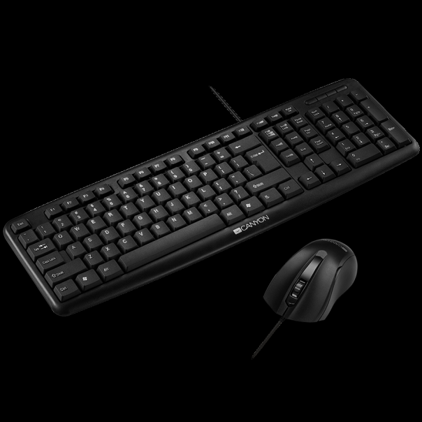 CANYON USB standard KB, 104 keys, US (CNE-CSET1-AD) - CNE-CSET1-AD