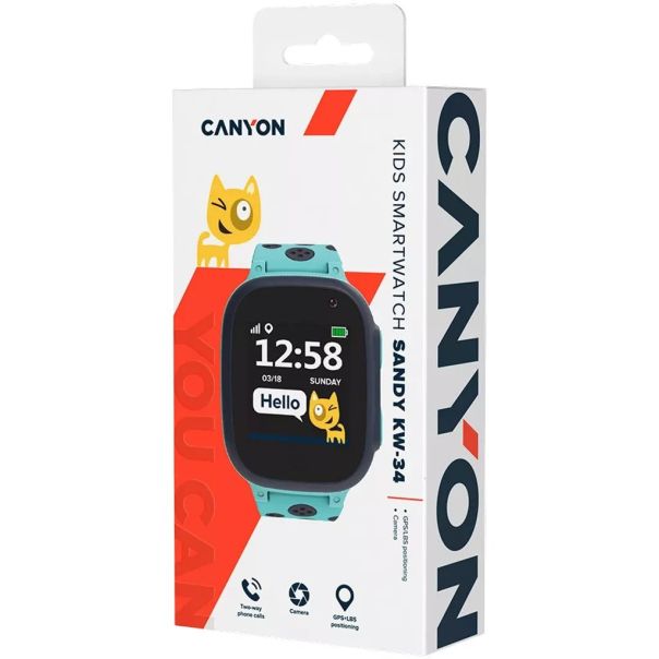 CANYON Pametni sat Sandy KW-34, plava - CNE-KW34BL