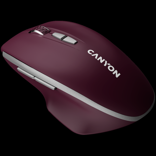 CANYON Miš MW-21, 2.4 GHz Wireless sa 7 tastera, bordo - CNS-CMSW21BR