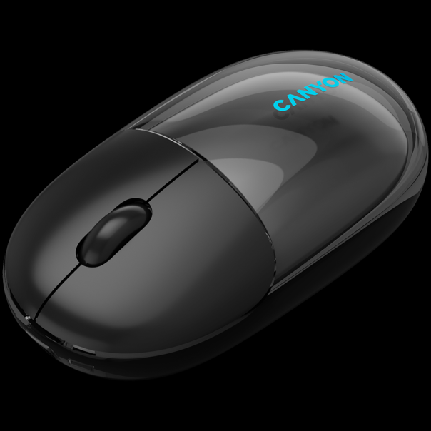 CANYON mouse OnClick 24 BT/ Wireless Transparent/Black - CNS-CMSW24B