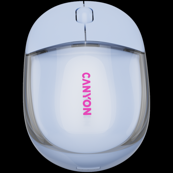 CANYON mouse OnClick 24 BT/ Wireless Transparent/Blue - CNS-CMSW24BL
