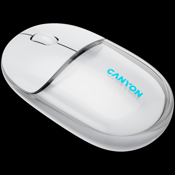 CANYON mouse OnClick 24 BT/ Wireless Transparent/White - CNS-CMSW24W