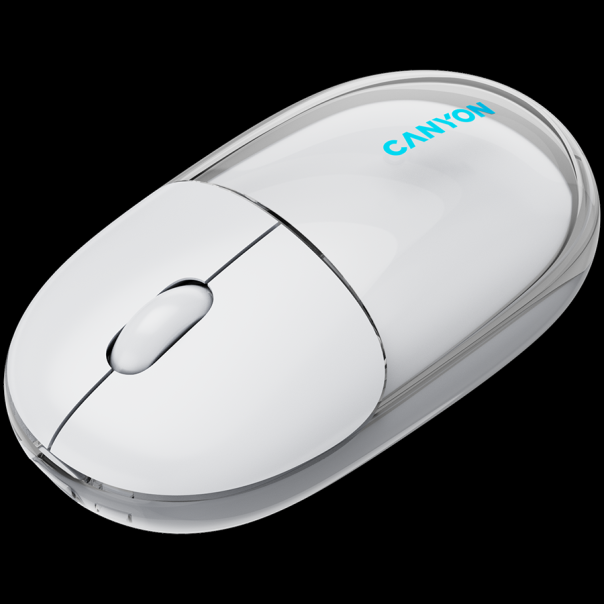 CANYON mouse OnClick 24 BT/ Wireless Transparent/White - CNS-CMSW24W