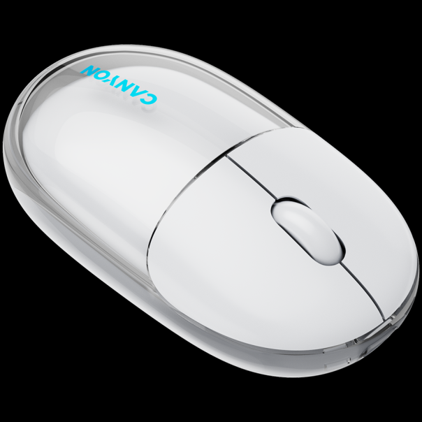 CANYON mouse OnClick 24 BT/ Wireless Transparent/White - CNS-CMSW24W