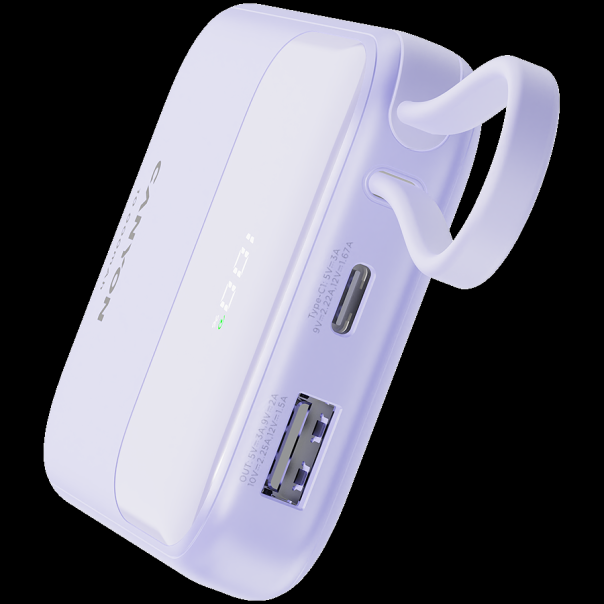 CANYON Power bank OnPower 101 sa kablom 10000 mAh PD22.5W, ljubičasta - CNS-CPB101PU