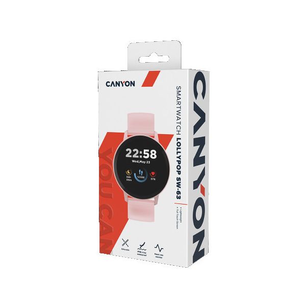 CANYON Pametni sat Lollypop SW-63, pink - CNS-SW63PP