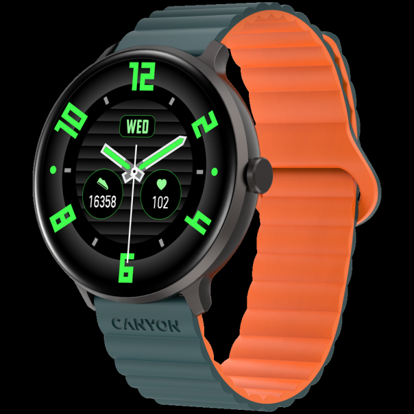 CANYON Pametni sat Jacky SW-69, zelena/narandžasta - CNS-SW69BG