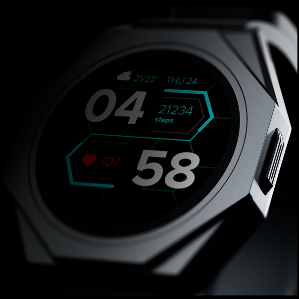 CANYON Pametni sat Otto SW-86, crna - CNS-SW86BB